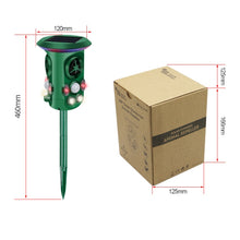 Load image into Gallery viewer, RC-543 Solar Energy 360 Degree Omnidirectional Ultrasonic Bird Repeller Animal Repeller, RC-543 Dark Green