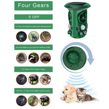 Load image into Gallery viewer, RC-543 Solar Energy 360 Degree Omnidirectional Ultrasonic Bird Repeller Animal Repeller, RC-543 Dark Green
