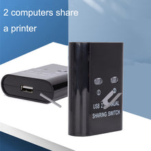 Load image into Gallery viewer, SW68 2 In 1 Switcher USB Manual Print Sharer, Color: Black, Black, Silver