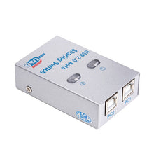 Load image into Gallery viewer, SW68 2 In 1 Switcher USB Manual Print Sharer, Color: Black, Black, Silver