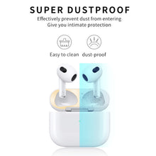 Load image into Gallery viewer, 2 PCS Headphone Inner Cover Sticker Dustproof Protective Film For Airpods 3, Black, Gold, Silver, Rose Gold, Red, Green, Blue, Purple