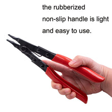 Load image into Gallery viewer, Reinforced Flat Circlip Pliers Flat-mouth Snap Ring Pliers, Snap Ring Pliers