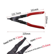 Load image into Gallery viewer, Reinforced Flat Circlip Pliers Flat-mouth Snap Ring Pliers, Snap Ring Pliers