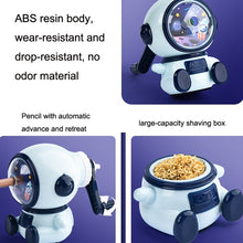 Load image into Gallery viewer, Cartoon Hand-cranked Automatic Pencil Sharpener, Style:, Astronaut (Dark Blue), Astronaut (Light Blue), Astronaut (Pink), Little Rocket (Sky Blue), Little Rocket (Deep Sea Blue), Little Dinosaur (Dark Blue), Little Dinosaur (Lauret Green)