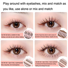 Load image into Gallery viewer, BQI B7229 Lightweight Natural Curling Three-dimensional Slim False Eyelashes, Style:, Type A+Fishtail (120PCS), Type A+Fishtail (200PCS), Type A+Fishtail+Undercib (200PCS)