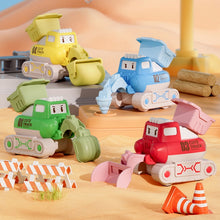 Load image into Gallery viewer, 3 PCS 7799 Pressing Inertia Forward Cartoon Children Toy Car