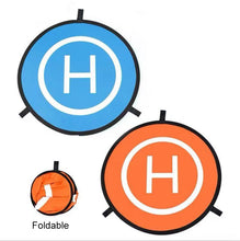Load image into Gallery viewer, Universal Foldable Helipad Landing Pad For Drone, Diameter 55cm Blue Orange, Diameter 75cm Blue Orange, Diameter 90cm Blue Orange, Diameter 110cm Blue Orange