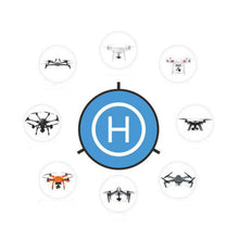 Load image into Gallery viewer, Universal Foldable Helipad Landing Pad For Drone, Diameter 55cm Blue Orange, Diameter 75cm Blue Orange, Diameter 90cm Blue Orange, Diameter 110cm Blue Orange