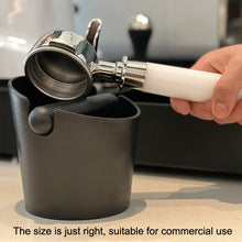 Load image into Gallery viewer, Coffee Knocking Grounds Bucket Waste Grounds Basin Grounds Box, Style:, A Model (Black), A Model (Healing Gray), A Model (Coffee Brown), A Model (Olive Green), A Model (Peacock Blue), A Modle (Yellow), B Model (Black), B Model (White), C Model (Black) ...