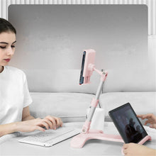 Load image into Gallery viewer, Mobile Phone Stand Bed Desktop Lap Tablet Stand Bedside Support Stand, White, Black, Pink