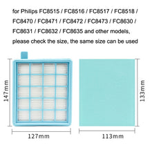 Load image into Gallery viewer, Vacuum Cleaner Accessories For Philips FC8471 / FC8630 / FC9322, Filterx1+Filter Cottonx3+Air Filter Cottonx1, Filterx1+Filter Cottonx3, Filterx2+Filter Cottonx6+Air Filter Cottonx4
