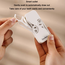 Load image into Gallery viewer, FukuBook Portable Mini Automatic Opening and Closing Floss Storage Box with Floss, White, Black, Green, Pink
