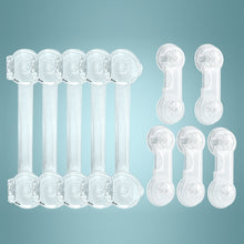 Load image into Gallery viewer, Children Drawer Anti-opening Cabinet Door Refrigerator Safety Lock, 10 PCS/Pack, Pair Lock 10 PCS/Pack, 5 PCS/Pack, Pair Lock 5 PCS/Pack, 5 PCS Transparent +5 Pair Lock
