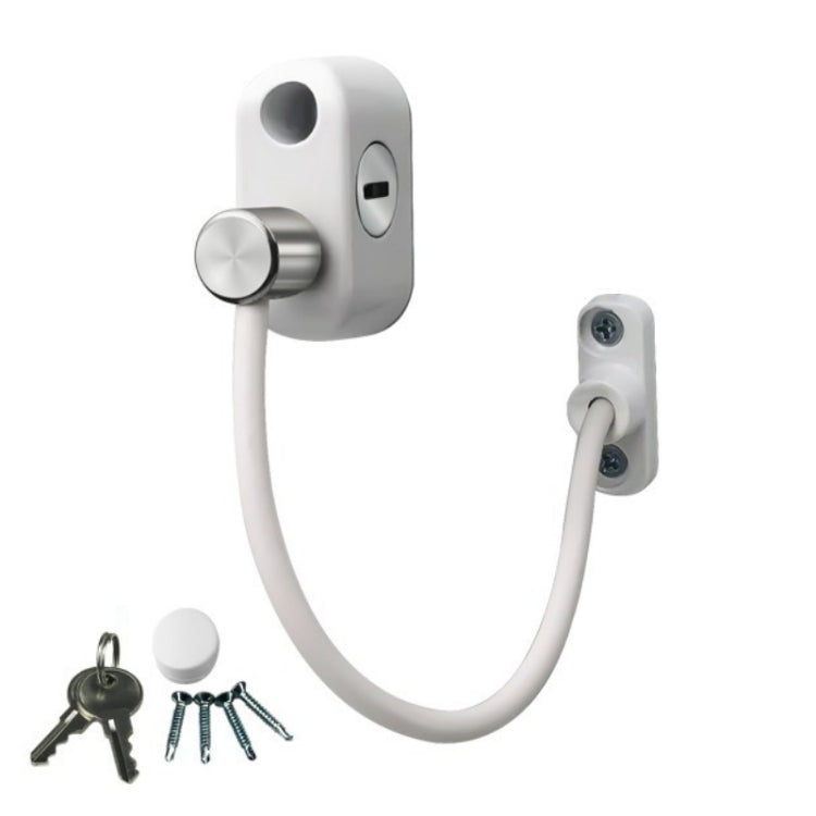 Children High-rise Anti-fall Safety Lock Window Push Limiter, Color:, White, Black, White (Thick), Black (Thick), White (Special Thick), Black (Special Thick), White (Enhanced), Black (Enhanced), White (High Standard), Black (High Standard)