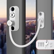 Load image into Gallery viewer, Children High-rise Anti-fall Safety Lock Window Push Limiter, Color:, White, Black, White (Thick), Black (Thick), White (Special Thick), Black (Special Thick), White (Enhanced), Black (Enhanced), White (High Standard), Black (High Standard)