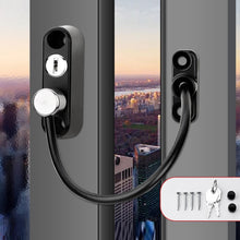 Load image into Gallery viewer, Children High-rise Anti-fall Safety Lock Window Push Limiter, Color:, White, Black, White (Thick), Black (Thick), White (Special Thick), Black (Special Thick), White (Enhanced), Black (Enhanced), White (High Standard), Black (High Standard)