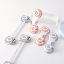 Load image into Gallery viewer, 10 PCS Children Household Anti-opening Drawer Door Safety Lock, Short White Gray, Short White Orange, Long White Gray