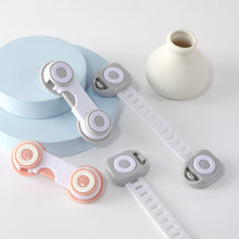 Load image into Gallery viewer, 10 PCS Children Household Anti-opening Drawer Door Safety Lock, Short White Gray, Short White Orange, Long White Gray