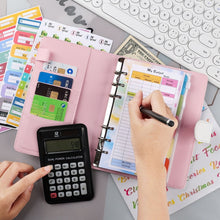 Load image into Gallery viewer, A6 Cash Budget Book Schedule Weekly Plan Monthly Plan Loose-leaf Notepad, White, Pink, Blue, Purple, Green