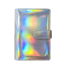 Load image into Gallery viewer, Laser Macaron Loose-leaf Notebook A6 Notepad Shell Without Inner Pages, Silver, Pink, Rose Gold, Dark Night Black, Bright Yellow, Rose Red, Sky Blue, Charming Purple
