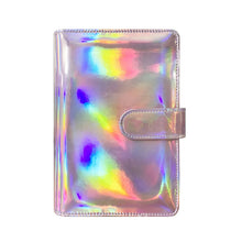 Load image into Gallery viewer, Laser Macaron Loose-leaf Notebook A6 Notepad Shell Without Inner Pages, Silver, Pink, Rose Gold, Dark Night Black, Bright Yellow, Rose Red, Sky Blue, Charming Purple
