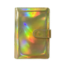 Load image into Gallery viewer, Laser Macaron Loose-leaf Notebook A6 Notepad Shell Without Inner Pages, Silver, Pink, Rose Gold, Dark Night Black, Bright Yellow, Rose Red, Sky Blue, Charming Purple