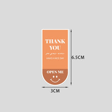 Load image into Gallery viewer, 5 Bags 10 Sheets/Bag Cute Emoticon Rectangle Sticker Gift Box Sealing Sticker, Rectangle Sticker