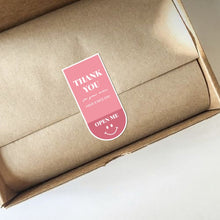 Load image into Gallery viewer, 5 Bags 10 Sheets/Bag Cute Emoticon Rectangle Sticker Gift Box Sealing Sticker, Rectangle Sticker