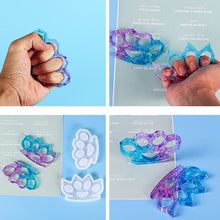 Load image into Gallery viewer, D650 DIY Drop Mold Defense Finger Tiger Silicone Mold, 2 PCS D650 01, 2 PCS D650 02