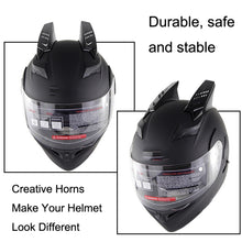 Load image into Gallery viewer, 1 Pair Motorcycle Helmet  Horns Plastic Paste Decoration, Dumb Black, Shiny Black, Red, Yellow, White