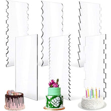 Load image into Gallery viewer, 6 In 1 Clear Acrylic Cake Scraper Smoothing Tool Set, 6 In 1