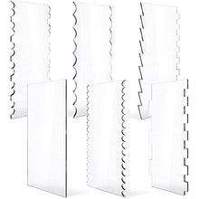 Load image into Gallery viewer, 6 In 1 Clear Acrylic Cake Scraper Smoothing Tool Set, 6 In 1
