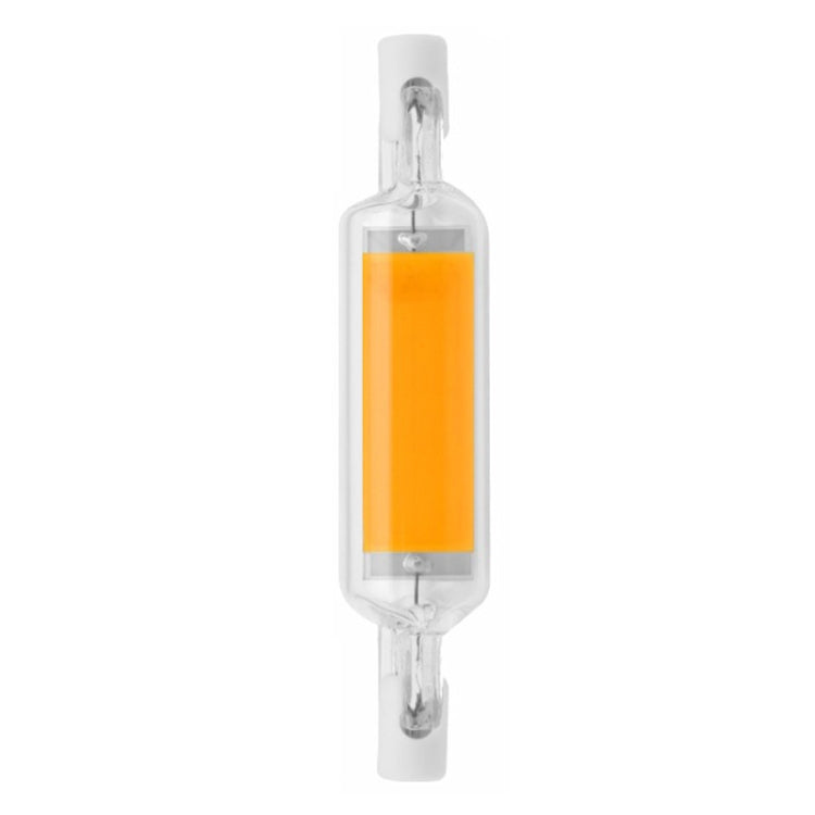 R7S LED COB Dimmer Glass Lamp Double-end Horizontal Plug-in Light, 78MM 10W, 118mm 20W