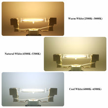 Load image into Gallery viewer, R7S LED COB Dimmer Glass Lamp Double-end Horizontal Plug-in Light, 78MM 10W, 118mm 20W