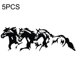 5PCS FGM-002 Carving Reflective Stickers Galloping Horse Car Body Sticker, Galloping Horse