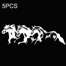 Load image into Gallery viewer, 5PCS FGM-002 Carving Reflective Stickers Galloping Horse Car Body Sticker, Galloping Horse