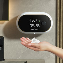 Load image into Gallery viewer, W2 Wall-mounted USB Charging  Automatic Foam Soap Dispenser With Time Temperature Display, White, Black