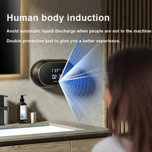 Load image into Gallery viewer, W2 Wall-mounted USB Charging  Automatic Foam Soap Dispenser With Time Temperature Display, White, Black