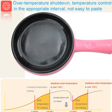Load image into Gallery viewer, 350W Electric Egg Omelette Cooker Frying Pan Steamer Cooker,EU Plug,Style:, Single Layer Set Yellow, Double Layer Set Yellow, Pan+Wood Shovel Yellow, Single Layer Set Pink, Double Layer Set Pink, Pan+Wood Shovel Pink