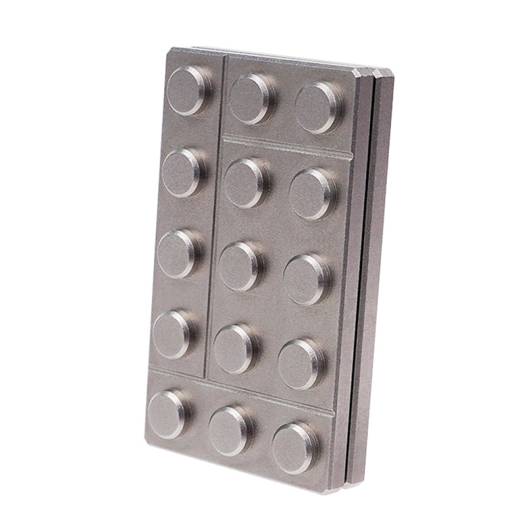 FS01 Stainless Steel Metal Magnetic Push Card Decompression Toy Fingertip Gyro