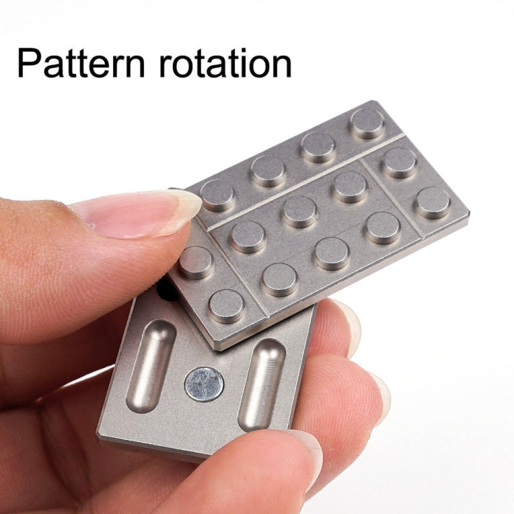 FS01 Stainless Steel Metal Magnetic Push Card Decompression Toy Fingertip Gyro