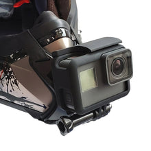 Load image into Gallery viewer, TUYU Motorcycle Helmet Chin Action Camera Mobile Phone Mounting Bracket, Black Bracket, Blue Bracket, Black Bracket+Mobile Phone Clip, Blue Bracket+Mobile Phone Clip