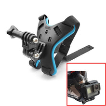 Load image into Gallery viewer, TUYU Motorcycle Helmet Chin Action Camera Mobile Phone Mounting Bracket, Black Bracket, Blue Bracket, Black Bracket+Mobile Phone Clip, Blue Bracket+Mobile Phone Clip