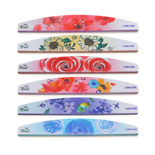 Load image into Gallery viewer, GJ0507 6 In 1 Nail Art Tools Nail Polish Nail Scrub Strips, Flower, Fingertip, Christmas, Flame Bird, Watercolor