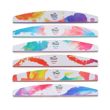 Load image into Gallery viewer, GJ0507 6 In 1 Nail Art Tools Nail Polish Nail Scrub Strips, Flower, Fingertip, Christmas, Flame Bird, Watercolor