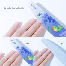 Load image into Gallery viewer, GJ0507 6 In 1 Nail Art Tools Nail Polish Nail Scrub Strips, Flower, Fingertip, Christmas, Flame Bird, Watercolor