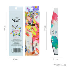 Load image into Gallery viewer, GJ0507 6 In 1 Nail Art Tools Nail Polish Nail Scrub Strips, Flower, Fingertip, Christmas, Flame Bird, Watercolor
