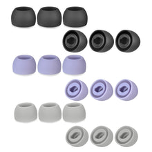 Load image into Gallery viewer, 6 PCS Silicone Earplugs For TWS Samsung Galaxy Buds Pro, Large Black, Medium Black, Small Black, Large Gray, Medium Gray, Small Gray, Large Purple, Medium Purple, Small Purple