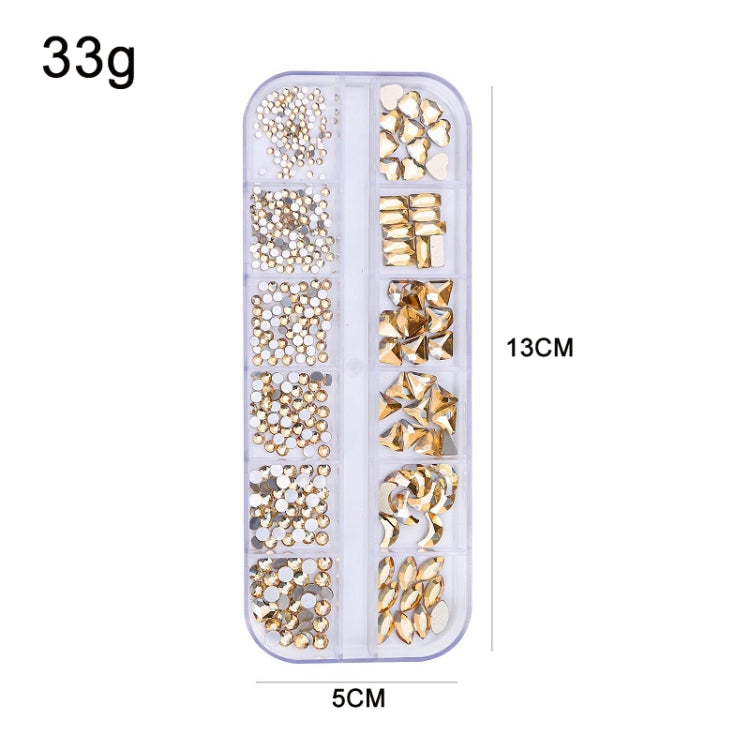 12 Grid Flat Bottom Shaped Nail Rhinestones Nail Decoration, 01, 02, 03, 04, 05, 06, 07, 08, 09, 10, 11, 12, 13, 14, 15, 16, 17, 18, 19, 20, 21, 22, 23, 24, 25, 26, 27, 28