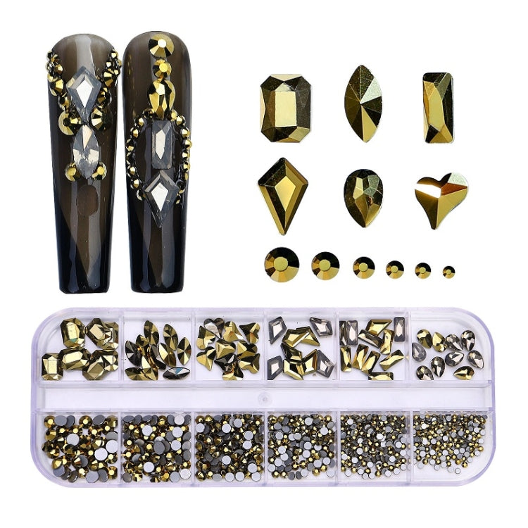 12 Grid Flat Bottom Shaped Nail Rhinestones Nail Decoration, 01, 02, 03, 04, 05, 06, 07, 08, 09, 10, 11, 12, 13, 14, 15, 16, 17, 18, 19, 20, 21, 22, 23, 24, 25, 26, 27, 28